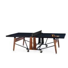 two ping pong tables sitting on top of each other in front of a white background