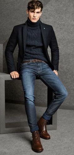 Business Casual Fall, Mens Fashion Smart, Jordan 1s, Outfit Jeans, Mens Winter Fashion, Mens Fall, Winter Mode, Man Style, Gentleman Style