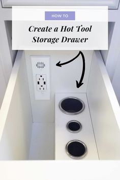 how to create a hot tool storage drawer for your stovetop or wall mounted appliance