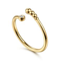 14K Yellow Gold Diamond Bujukan Bypass Open Ring Classic Wedding Band, Exclusive Wedding, Double Halo, Anniversary Bands, Pendant Bracelet, Open Ring, White Rose Gold, Gold Platinum, Silver Roses