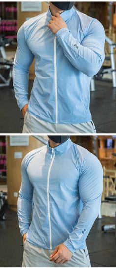 Ice Silk Windbreaker Men’s Outdoor Sports & Fitness Jacket Jacket Store, Men's Fitness, Mens Windbreaker, Men's Hoodies, Bodybuilding Fitness, Fitness Apparel, Mens Workout Clothes, Workout Hoodie, Performance Outfit