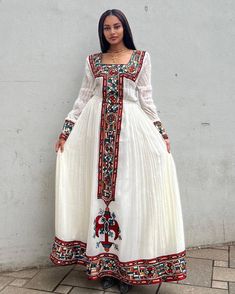 Modern Habesha Kemis handwoven Ethiopian Habesha Dress Zuria Traditional Ethiopian Dress ሀበሻ ቀሚስ ሀበሻ ልብስ