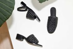 Woven Collection | FREDA SALVADOR Statement Boots, Woven Mules, Cross Straps, Two Pieces, Ballet Flats