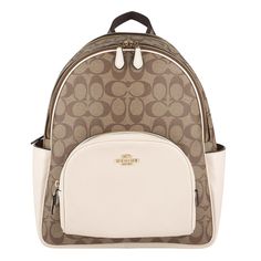 Coach Signature Rucksack Brown White Size: Body: Approx. H32 W29 D11.5 (Units In Cm)Shoulder Length: Approx. 40-82cmbody Weight: Approx. 790g Shoulder Length, Coach Bags, Bag Lady, The Unit, Shoulder Bag, Color