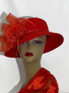 Customized hats, Comes with FREE Scarf if shown in photo. For any event, Church, Kentucky derby, Tennis match, Christmas gift, Easter hat, Mothers Day. Red Fedora For Kentucky Derby, Luxury Red Fedora For Kentucky Derby, St Andrews Day Hat, Red Brimmed Hat For Church, Handmade Fedora For Kentucky Derby, One Size Fits Most, Customized Hats, Red Hat For Kentucky Derby, One Size Fits Most, Brimmed Fedora For Kentucky Derby, One Size, Church Lady Hats Lovehats.com