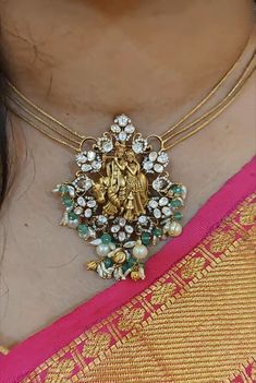 Diamond Long Necklace Set, Kante Jewellery Designs, Lockets Gold Indian, Pendent Set Gold, Gold Locket Design, Beads Jewelry Indian Gold, Fashion Jewelry Necklaces Gold