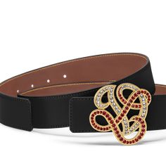 LOUIS VUITTON® - Lv Dynasty 40mm Reversible Belt - Brown Belt Brown, Louis Vuitton Belt, Reversible Belt, Maisie Williams, Louis Vuitton Official, Pharrell Williams, Metal Hand, Color Dorado, Men's Collection