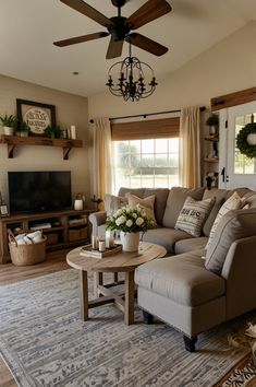 the living room is clean and ready to be used for christmas or new year's eve