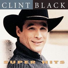 a man wearing a cowboy hat with the words, super hits on it's side