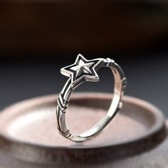 Sterling Silver Star Ring, Minimalistic Star Ring, Stackable Rings, Dainty Star Ring, Stacking Rings, Celestial Ring, Thin Rope Band Ring *Stamped 925 Sterling Silver Ring.  *Adjustable *This ring is stylish and pretty ideal for everyday use. * Gender : Female *Ready to Ship in 1-2 Business Days * The product will be sent to you nicely packages and ready for gift giving. * Visit our store, browse other jewelry, silver, and gold collections, and find the perfect piece you're looking for. ♥️ Look Silver Star Ring, Rings Dainty, Celestial Ring, Ormond Beach, Ring Stacking, Star Ring, Cute Outfit Ideas, Gold Collection, One Ring