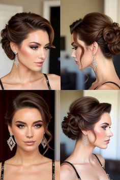 29+ Beautiful Updo Hairstyles for Short Hair at Prom 4 High Formal Updo, Cocktail Party Updo Hairstyles, Wedding Hairstyles Updo Elegant, Wedding Guest Updos For Medium Hair, Updos For Medium Length Hair Wedding, Formal Updo Hairstyles, Prom Updo Hairstyles, Updo Hairstyles For Prom, Updo Hairstyles For Short Hair