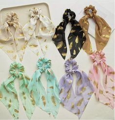 Long Ribbon Scrunchies are elegant and versatile hair accessories, perfect for adding a touch of sophistication to any hairstyle. Made from soft, high-quality fabric, these elastic hair bands provide a comfortable and secure hold without damaging your hair. The long ribbon design adds a stylish flair, making them ideal for both casual and formal occasions. Whether you're tying up a ponytail, a bun, or simply adding a decorative touch to your hair, these scrunchies are a must-have accessory for a Ribbon Scrunchies, Ribbon Design, Elastic Hair Bands, Hair Bands, Turbans, Luxembourg, Hair Accessories Headbands, Polished Look, Hair Band