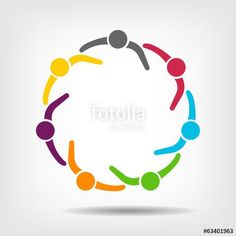 people holding hands in a circle with the word fotola on it's center