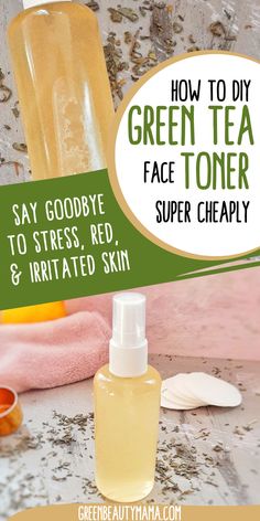 Homemade Face Mist, Face Toner Diy, Face Toner Recipe, Face Toner Benefits, Green Tea Face Toner, Homemade Face Toner, Herbal Knowledge, Diy Face Mist, Green Tea Face Wash