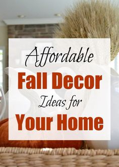 fall decor ideas for your home