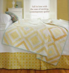 the cover of this book shows an image of a bed with yellow and white bedspread