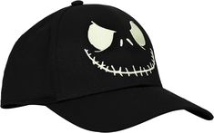 Show your holiday spirit with this Nightmare Before Christmas snapback hat. The cap comes in black and features an image of Jack Skellington's eyes and mouth. The design glows in the dark for some frightful fun. The hat comes with a stretch sweatband and an adjustable snapback feature to help you find the best fit. The cap is made with high-quality stretch polyester materials and measures 58 cm. Fans of the Nightmare Before Christmas movie will love this comfy cap.•OFFICIALLY LICENSED: This Nigh The Nightmare Before Christmas Movie, Nightmare Before Christmas Movie, Jack G, The Nightmare Before Christmas Jack, Almost 30, Nightmare Before Christmas Jack, Christmas Movie, The Nightmare Before Christmas, The Nightmare