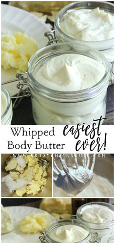 Spa Science, Body Butter Recipe Whipped, Whipped Body Butter Recipe, Diy Body Butter Recipes, Body Butter Recipes, Body Butter Recipe, Whipped Lotion, Diy Lavender, Lavender Body Butter