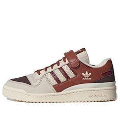 adidas originals Forum 84 Low Canyon Rust 'White Dark Brown' GX4539 (SNKR/Skate/Unisex/Low Top/Non-Slip/Wear-resistant) Low Top, Adidas Originals, Dark Brown, Rust, Adidas, The Originals, How To Wear, White