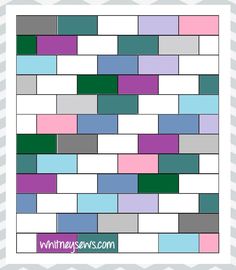 an image of a wall made out of different colored blocks with the words, what's your color?