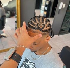 Waves Hairstyle Men, S Braids, Men Fade Haircut Short, Hair Braid Patterns, Boy Braids, Natural Hair Men