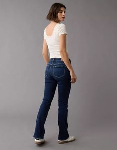 AE Next Level High-Waisted Skinny Kick Jean Abercrombie & Fitch, High Waist Jeans, Next Level, Fashion Ideas, Hollister, Women's Jeans, American Eagle Outfitters, American Eagle, Women Jeans