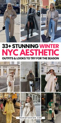 Dreaming of NYC winter style? These 33+ stunning outfits capture the cozy, festive NYC aesthetic, from Christmas in NYC to snowy street looks. Save this pin for your ultimate winter fashion inspo! Utah Winter Outfits Cold Weather, Winter City Outfits Women, Outfits For Nyc Christmas, Nyc Daytime Outfits Winter, Nyc Aesthetic Fashion Cold Weather, Washington Dc Aesthetic Outfit Winter, Cold Weather Nyc Outfits, Dinner In Nyc Outfit Winter, Nyc Snow Outfit