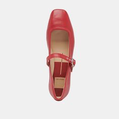 RODNI BALLET FLATS RED LEATHER Womens Ballet Flats, Leather Ballet Flats, Ballet Flat, Office Outfits, Midi Dresses, Ballet Flats, Mary Janes, Red Leather, The Office