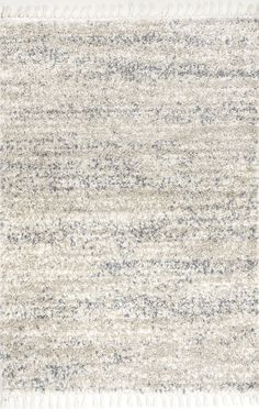 an area rug with grey and white colors