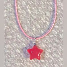 This Listing Is For A Cute “Pinkstar” Charm Necklace The 17” Necklace Is Made Of Pink Leather Necklace Cord. The Star Charm Is Made Of Resin And Has A Shiny Glowing Affect. Handmade Jewelry By Me, Amanda *Bundle & Save On Shipping With Anything On My Page! Pink Star-shaped Jewelry With Starfish Charm, Pink Star Jewelry With Starfish Charm, Pink Adjustable Necklace For Birthday, Trendy Adjustable Star Necklaces, Trendy Adjustable Star-shaped Necklace, Trendy Adjustable Star Charm Necklace, Adjustable Trendy Star Charm Necklace, Trendy Pink Adjustable Charm Necklace, Playful Star Charm Jewelry For Gifts