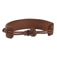 Men's leather wristband bracelet, 'Stand Alone in Tan' - Men's Hand Crafted Leather Wristband Bracelet from Africa (image 2e) Bracelet Stand, Tan Guys, Leather Wristbands, Standing Alone, Wristband Bracelet, Handcrafted Leather, Leather Craft, Leather Men, Jewelry Crafts