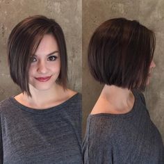 Straight Bob Haircut, Bob Hairstyles For Round Face, Hair Cuts 2017, Hair Styles 2017, Short Straight Hair, Hair Help, Short Bob Haircuts, Bob Hair, Hairstyles For Round Faces