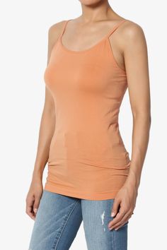 Camisole is spun from exceptionally soft nylon/spandex using a seamless knitting technique. An indispensable layering piece, straight hem for comfortable coverage and a flattering scoop neck that's finished with tonal trims. Seamless styles are suitable for many occasions. Great for activities such as yoga, jogging, pilates, barre, gym, etc. These tops are also appropriate to be worn as indoor and outdoor outfit: summer, vacation, travel, beach, pool party, club, daily use, casual, lounge, shopp Seamless Knitting, Pilates Barre, Travel Beach, Tank Top Camisole, Knitting Techniques, Vacation Travel, Outfit Summer, Beach Pool, Sheer Blouse