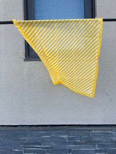 "Bright, and bold yellow and white silk scarf, by Katya. Measures 20.5\" square, perfect for easy styling. Light, airy and fabulously vintage!" White Silk Scarf, Stripe Silk, Yellow Stripes, White Silk, Silk Scarf, Scarf Wrap, White Stripe, Scarf Accessory, Etsy Accessories