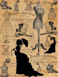 an old fashion poster with various items on it