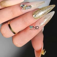 Metallic Manicure Ideas to Make Your Nails Sparkle | ND Nails Supply Metallic Manicure, Manicure Ideas