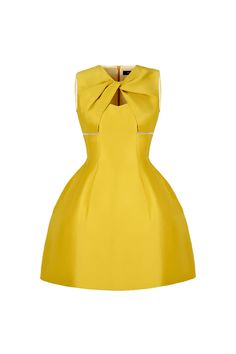 Yellow And White Outfits For Women, Classy Short Dresses, Robes D'occasion, Chic Dress Classy, Puffy Skirt, Mean Blvd, Taffeta Dress, Classy Dress Outfits, فستان سهرة