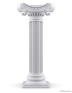 an image of a white pillar on a white background