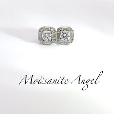 Beautiful new style Moissanite stud earrings customized with flawless round and baguette Moissanite stones. This is a must buy for somebody looking for something new that nobody has, and let's not forget about the unbelievable shine coming off both the centre stone and the beautiful flawless baguettes surrounding it. https://www.youtube.com/@MoissaniteAngel Moissanite Baguette Cut Diamond Earrings, Silver Moissanite Baguette Cut Earrings, Timeless Sterling Silver Baguette Cut Diamond Earrings, Silver Baguette Diamond Round Cut Earrings, Dazzling White Baguette-cut Earrings, Diamond Tester, Moissanite Earrings, Earrings Studs, 3 Carat