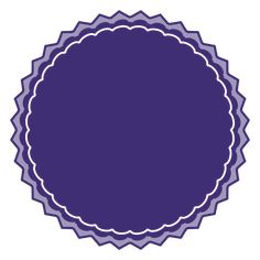 a purple circle with scalloped edges in the center on a white background illustration