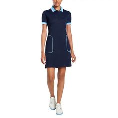 The Short Sleeve Polo Dress Is Brand New This Season From G/Fore. This Dress Features A Four Button Placket, Ribbed Collar And Cuffs As Well As Zip Hand Pockets For All Your Essential Items. It Is Lightweight And Has A Flattering Fit To Make You Look And Feel Your Best On And Off The Course. The Signature G/Fore Logo Is On The Left Chest. 92% Polyester / 8% Spandex Four Button Placket Ribbed Collar And Cuffs Zip Hand Pockets Lightweight Fitted Blue Polo Dress For Summer, Casual Fitted Blue Polo Dress, Blue Fitted Polo Dress For Summer, Blue Fitted Polo Dress With Short Sleeves, Blue Short Sleeve Polo Dress For Spring, Navy Fitted Collared Dress, Female Tux, Mock Dress, Womens Golf