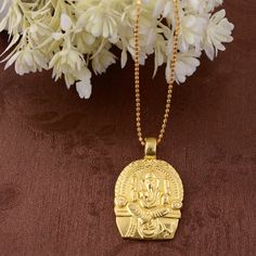 Ganesha necklace - gold ganesha - indian god - ganesh - yoga necklace - amulet - a 14k gold vermeil ganesha on a 14k gold filled chain Enjoy Free Shipping on All Orders *Handmade item *Dispatches from a small business in India *Materials         :-   Brass, silver *Band color      :-   Gold, silver *Style                 :-    Minimalist *Can be personalized Product Description:-  SIZE           :-   All Size Are Available. Choose From Variation. METAL           :-   Brass, silver Ring can be customized on request and gemstone can be made to any gemstone you want. If You Need Faster Shipping, Please Contact us Please Make Sure to Include The Correct Address During Before Order. You Can return Item within 30 Days After Successful Delivery. We Offer 100% Money Back Guarantee If You Not Satis Gold Pendant Jewelry For Navratri, Gold Locket Jewelry For Diwali, Gold-plated Temple Necklace Pendant For Festivals, Gold Plated Temple Necklace Pendant For Festivals, Spiritual Gold-plated Jewelry For Diwali, Spiritual Gold Plated Jewelry For Diwali, Festival Gold Plated Temple Pendant Necklace, Spiritual Gold Jewelry For Diwali, Spiritual Gold Plated Necklaces For Festive Occasions