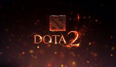 the logo for dot 2 is lit up in red and orange lights with sparkles around it