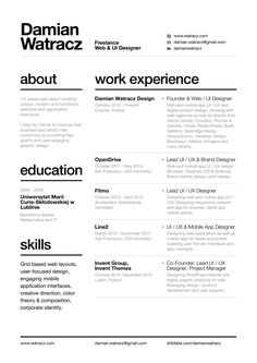 a professional resume with no work experience on the front and back pages, it is designed to