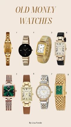 Old Money Watches, Capsule Wardrobe Jewelry, Inexpensive Jewelry, Mode Tips, Fashion Capsule Wardrobe, Fashion Vocabulary, Aesthetic Jewelry