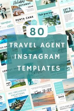 Travel Agent Instagram Templates | Instagram Templates Story by Lucostora Media Social Media Posts For Travel Agents, Travel Agent Posts, Travel Agent Social Media Posts, Travel Agency Instagram Feed, Travel Agent Aesthetic, Travel Agent Marketing Ideas, Travel Agent Instagram, Travel Consultant Business, Start Vlogging