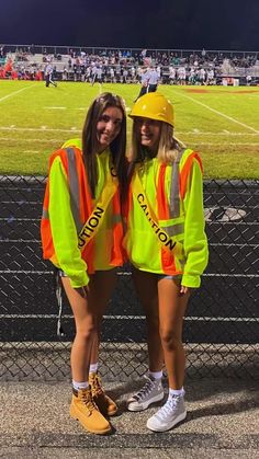 football game, fnl, football game themes, construction theme, football season Construction Pep Rally Outfit, Construction Worker Football Theme, Halloween Football Costume, Pong Partner Themes Outfits, Construction Vest Outfit Football Game, Construction Worker Spirit Day, Construction Spirit Day, Football Game Construction Theme, Construction Theme Spirit Week