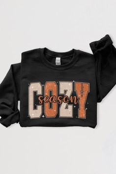 Cozy Season Graphic Fleece Sweatshirts.Unisex Crew Neck Long Sleeve Sweaters Knits.Crafted from premium materials, tailored to your lifestyle, ensuring a comfortable fit for any occasion.Family Group Uniforms Birthday Party Gift Concert Festival Events.High Quality Direct To Film Printed Graphic Design.50%COTTON,50%POLYESTERNICARAGUAMade In: Nicaragua Winter Graphic Print Comfortable Sweatshirt, Winter Graphic Print Sweatshirt, Comfortable Graphic Print Winter Sweatshirt, Comfy Cozy Fit Sweatshirt For Leisure, Cozy Fit Sweatshirt For Fall Leisure, Comfy Leisure Tops For Fall, Casual Fleece T-shirt For Fall, Winter Loungewear T-shirt With Ribbed Cuffs, Ribbed Cuffs T-shirt For Fall Loungewear