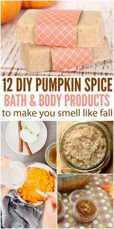 If you’re one of those people who goes pumpkin spice crazy as soon as September starts, well, you’re in good company. So are we! From pumpkin spice drinks to pumpkin desserts to autumn scents for the home, we just can’t get enough. It’s no surprise we’ve gone crazy for these DIY pumpkin spice bath and body products. Try one (or all) of them to make yourself smell fabulous this fall. Smell Like Fall, Autumn Scents, Healthy Pumpkin Dessert, Pumpkin Spice Drinks, Hair Fall Remedy, Diy Pumpkin Spice, Spa Recipes, Spiced Drinks, Pumpkin Desserts