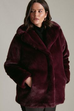 Luxuriously Soft, This Faux Fur Coat Is A Timeless Investment With Plenty Of Wearability Whether Dressed Up Or Down. With A Contemporary Wide Collar, It'S Secured With Invisible Buttons. Add Understated Glamour By Wearing With Your Favourite Jeans, Or On Top Of A Dress For An Evening Out. Understated Glamour, Karen Millen, Fashion Face, Faux Fur Coat, Favorite Jeans, I Dress, Investment, Fur Coat, Faux Fur